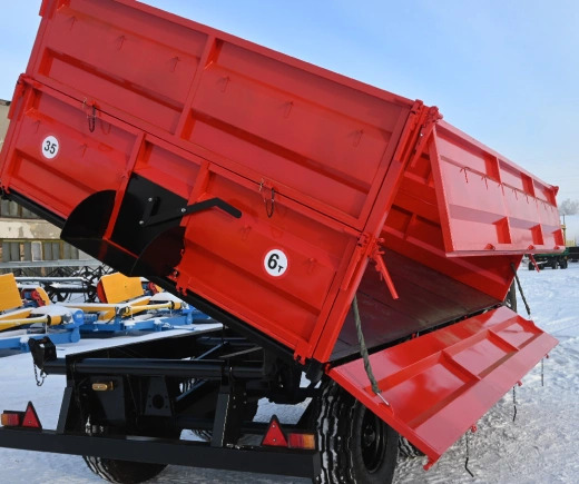 Новый Самосвальный сельхозприцеп Калачинский механический завод Полуприцеп тракторный самосвальный ППТС-6: фото 8