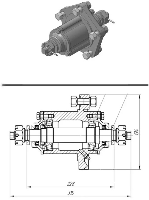 Ступица СКП 2.1 КТ №38 в сборе - Ступица для Сеялок: фото 4 Ступица СКП 2.1 КТ №38 в сборе - Ступица для Сеялок: фото 4