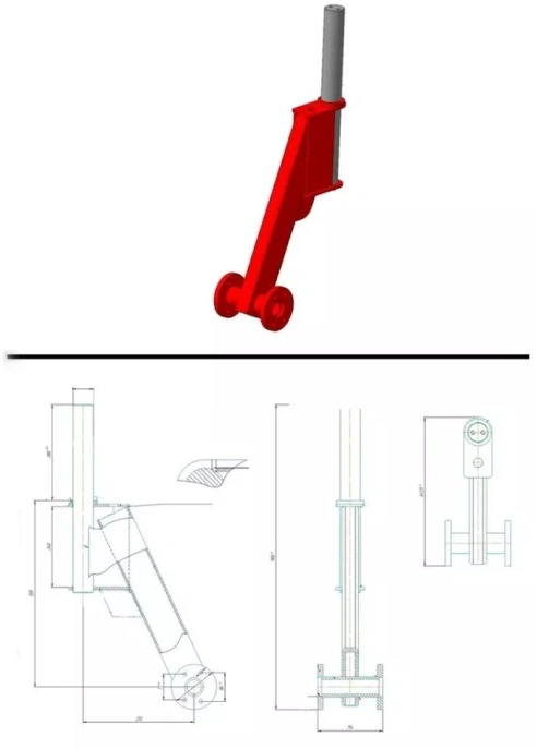 Стойка СКП 01.50.100 (полимер красный) - Запчасти для Сеялок: фото 3 Стойка СКП 01.50.100 (полимер красный) - Запчасти для Сеялок: фото 3