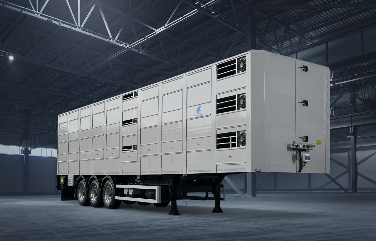 Полуприцеп для перевозки скота Тонар-9827 с гидролифтом - Полуприцеп для перевозки животных: фото 1 Полуприцеп для перевозки скота Тонар-9827 с гидролифтом - Полуприцеп для перевозки животных: фото 1