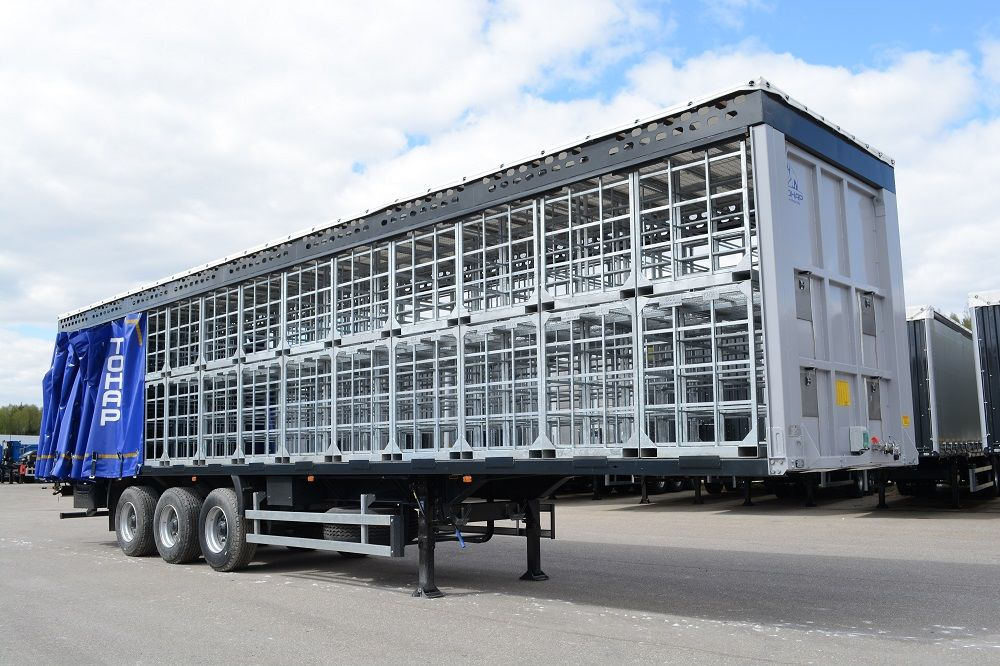 Полуприцеп-птицевоз с подъемной крышей Тонар-98882 - Полуприцеп для перевозки животных: фото 2 Полуприцеп-птицевоз с подъемной крышей Тонар-98882 - Полуприцеп для перевозки животных: фото 2