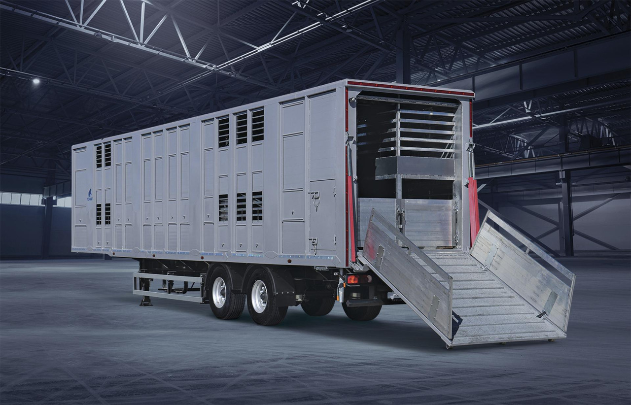 Полуприцеп-скотовоз Тонар-98262 для перевозки свиней - Полуприцеп для перевозки животных: фото 1 Полуприцеп-скотовоз Тонар-98262 для перевозки свиней - Полуприцеп для перевозки животных: фото 1