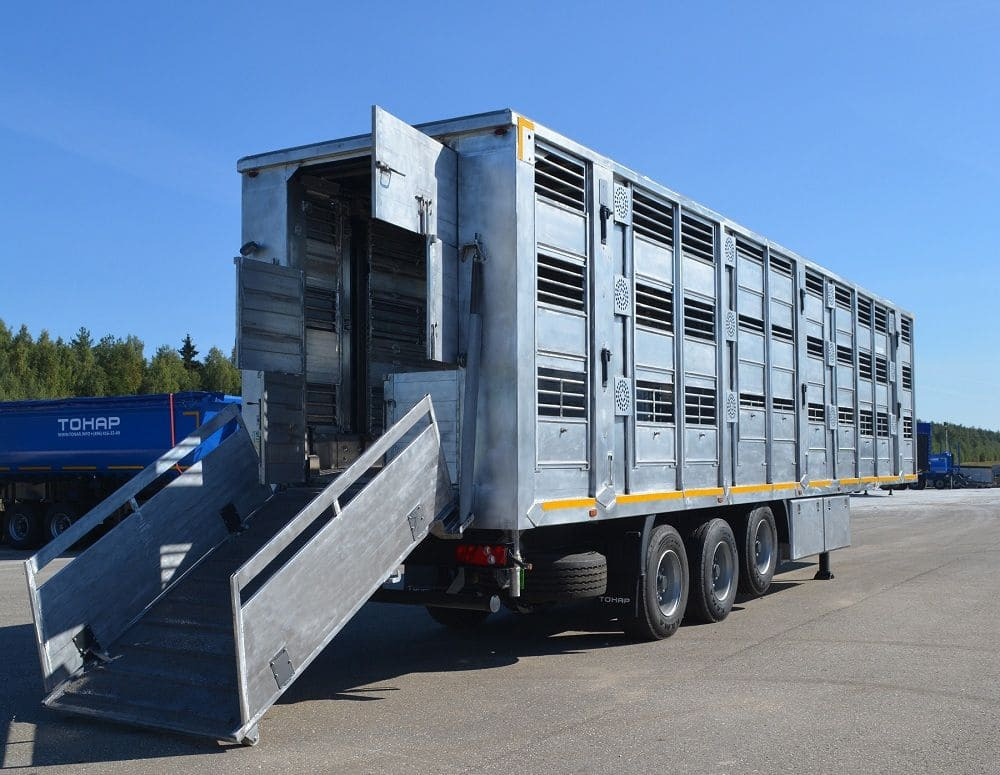 Полуприцеп-скотовоз Тонар-9827 с подъемными полами - Полуприцеп для перевозки животных: фото 1 Полуприцеп-скотовоз Тонар-9827 с подъемными полами - Полуприцеп для перевозки животных: фото 1