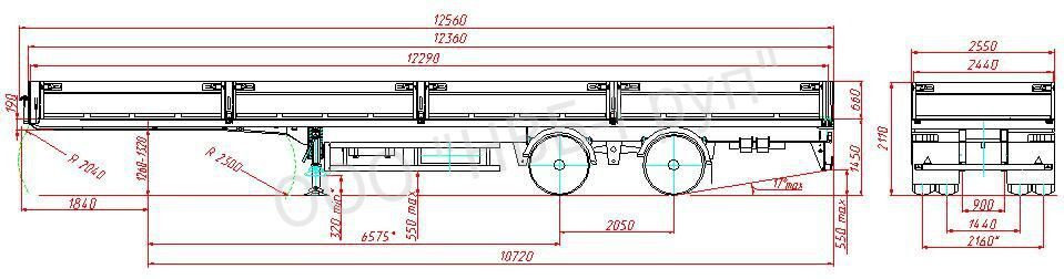 МАЗ-938660-2010 - Бортовой полуприцеп/ Платформа: фото 3 МАЗ-938660-2010 - Бортовой полуприцеп/ Платформа: фото 3