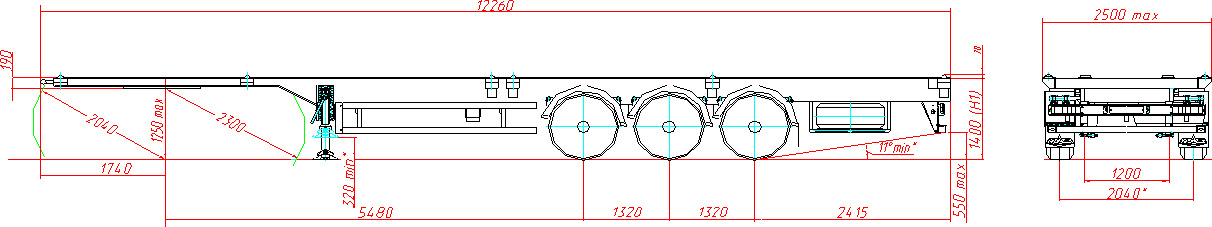 МАЗ-991900-010 - Полуприцеп контейнеровоз (BDF, сменный кузов): фото 2 МАЗ-991900-010 - Полуприцеп контейнеровоз (BDF, сменный кузов): фото 2