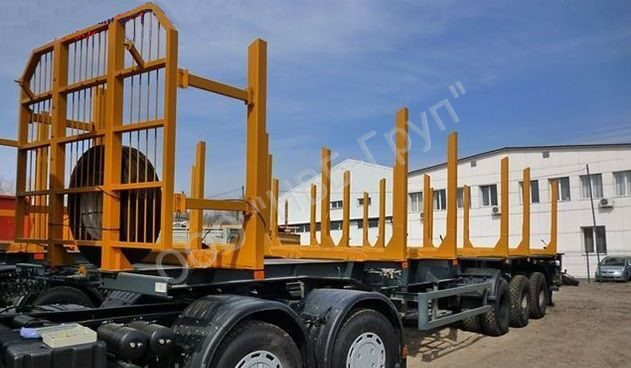 МАЗ-998640-015 - Полуприцеп лесовоз, сортиментовоз: фото 1 МАЗ-998640-015 - Полуприцеп лесовоз, сортиментовоз: фото 1