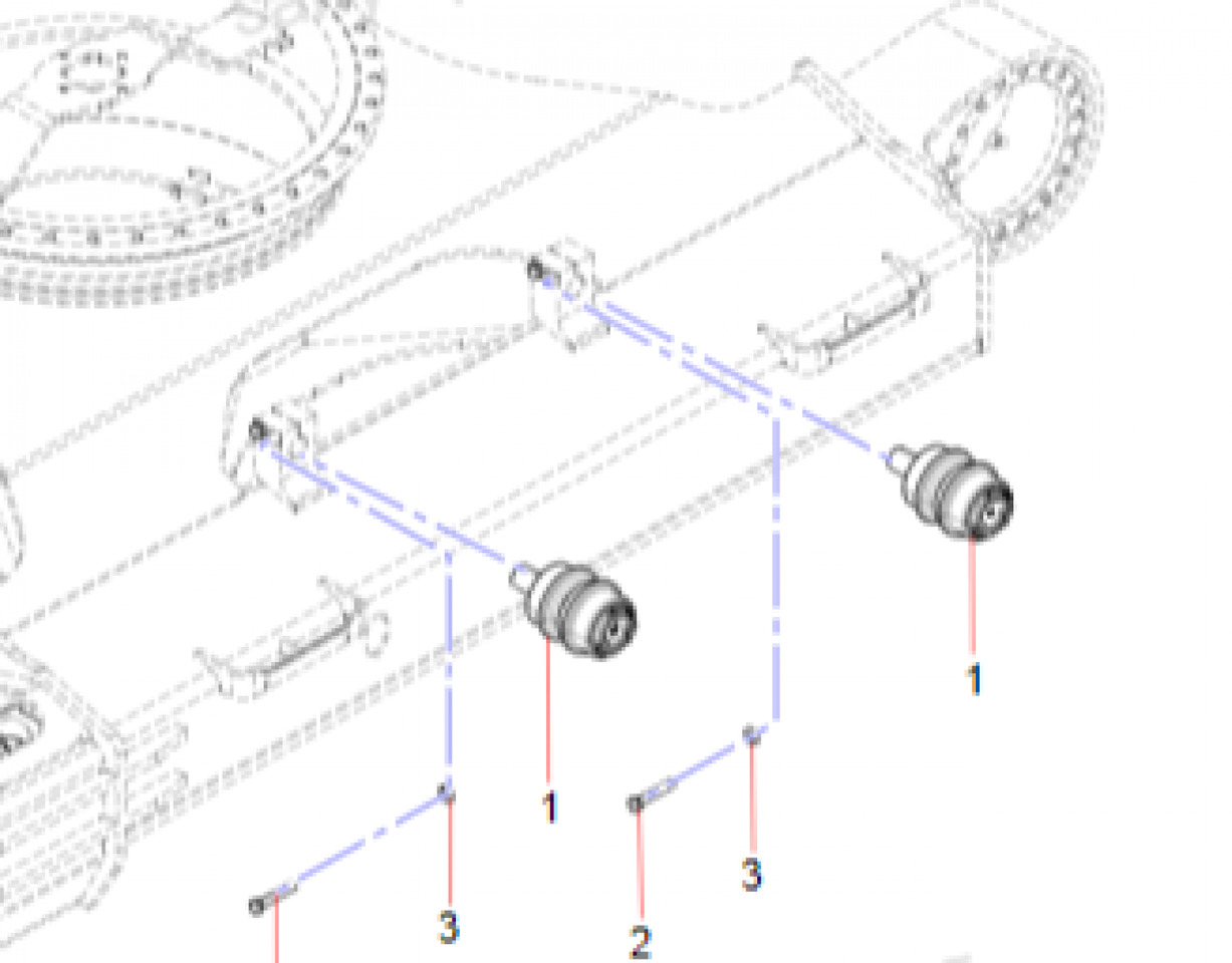 Каток поддерживающий SANY SY330 12123787 - Запчасти ходовой части для Экскаваторов: фото 1 Каток поддерживающий SANY SY330 12123787 - Запчасти ходовой части для Экскаваторов: фото 1