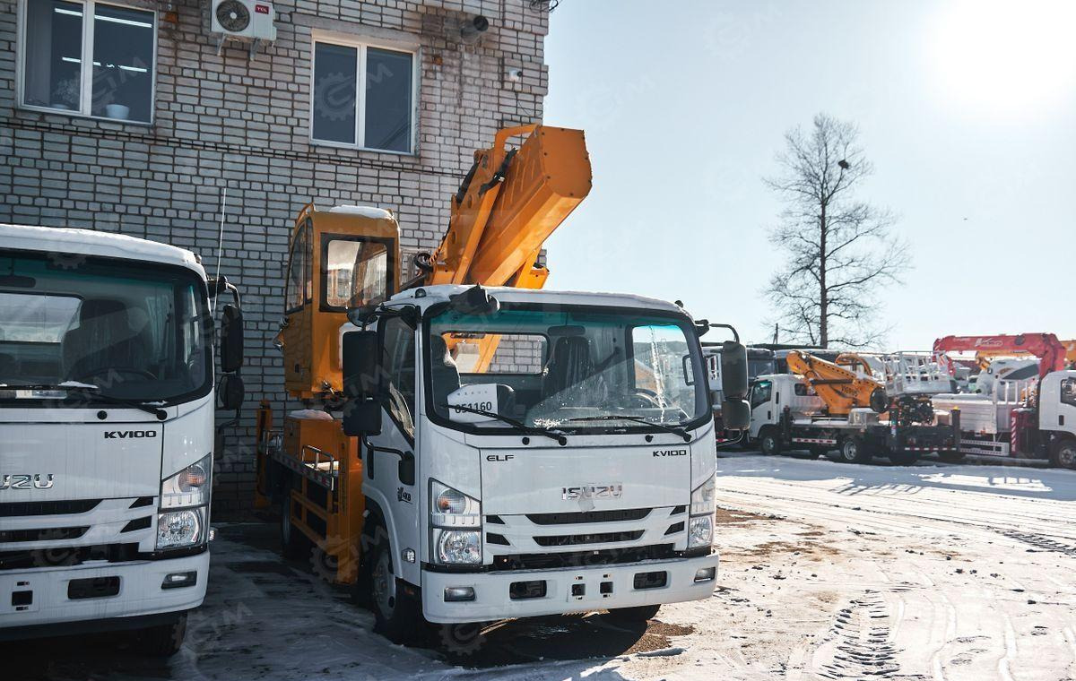 Новый Грузовик с подъемником Isuzu Elf: фото 13