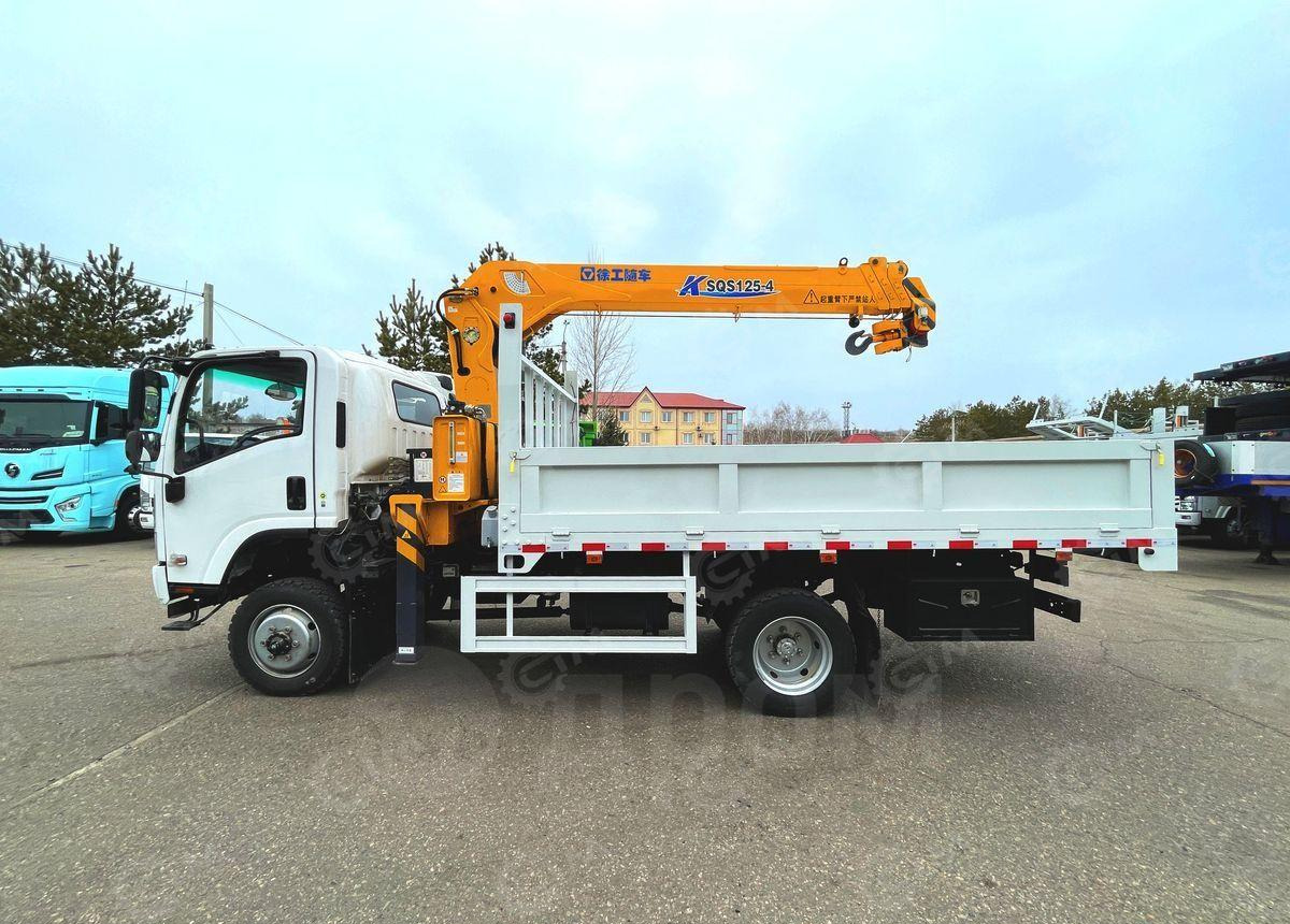 Новый Бортовой грузовик/ Платформа, Автоманипулятор Isuzu Elf: фото 7