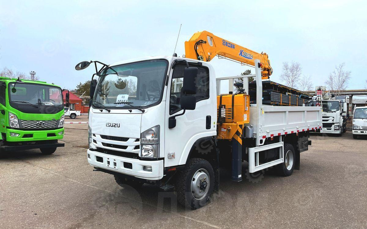 Новый Бортовой грузовик/ Платформа, Автоманипулятор Isuzu Elf: фото 10