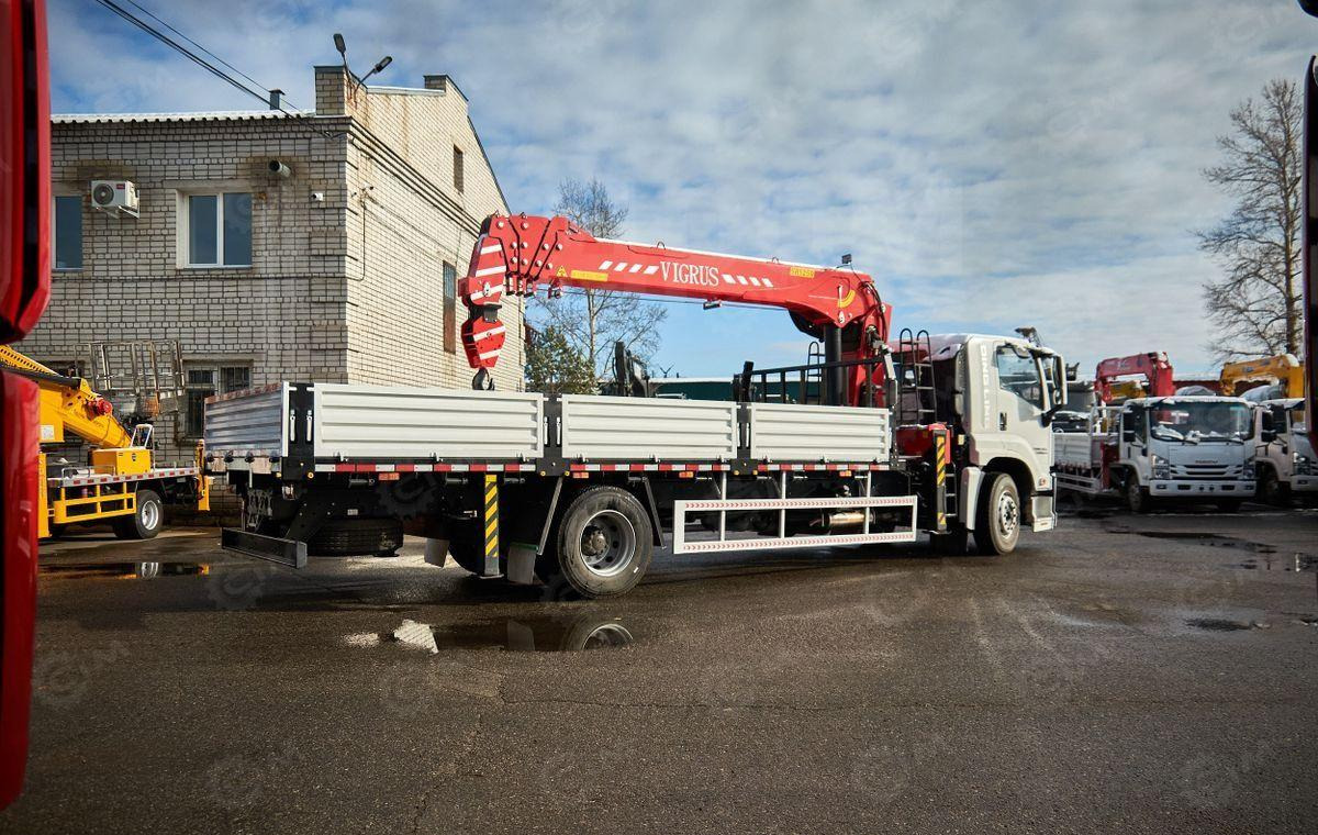 Новый Бортовой грузовик/ Платформа, Автоманипулятор Isuzu Giga: фото 6