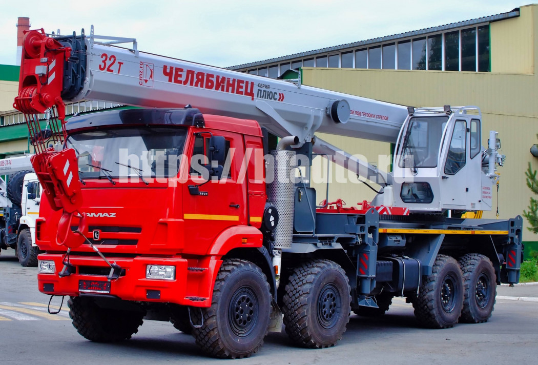 Автомобильный кран КС-55733-33 32 т на шасси КАМАЗ-63501 - Автокран: фото 1 Автомобильный кран КС-55733-33 32 т на шасси КАМАЗ-63501 - Автокран: фото 1