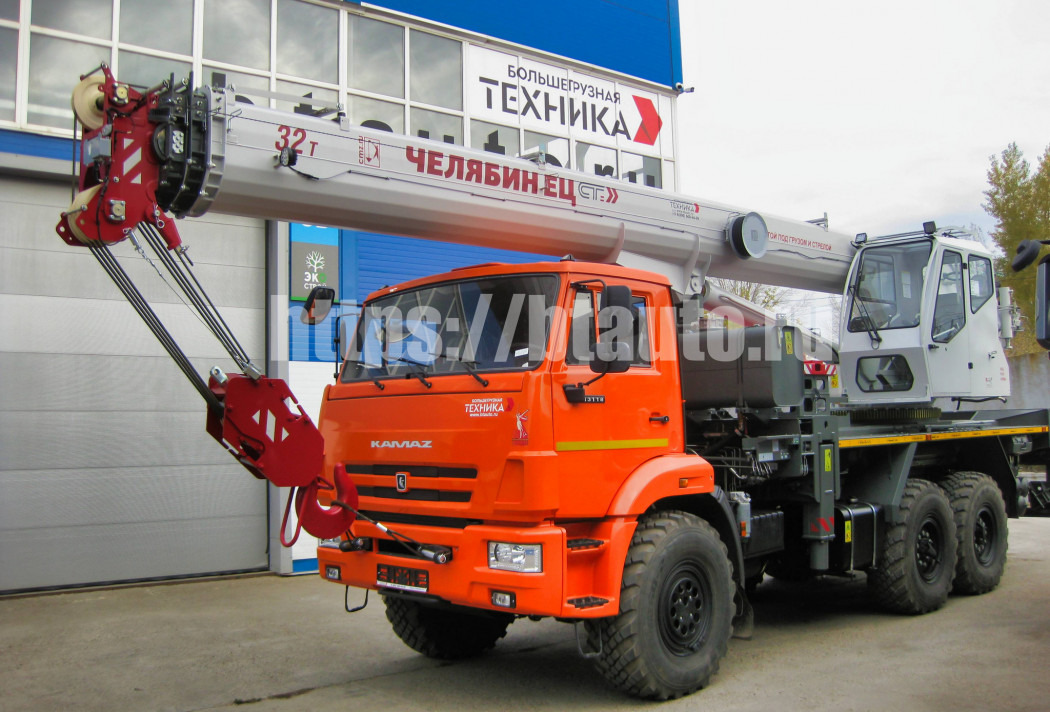 Автомобильный кран серия СТ КС-55733-31 32 т на шасси КАМАЗ-43118 - Автокран: фото 1 Автомобильный кран серия СТ КС-55733-31 32 т на шасси КАМАЗ-43118 - Автокран: фото 1