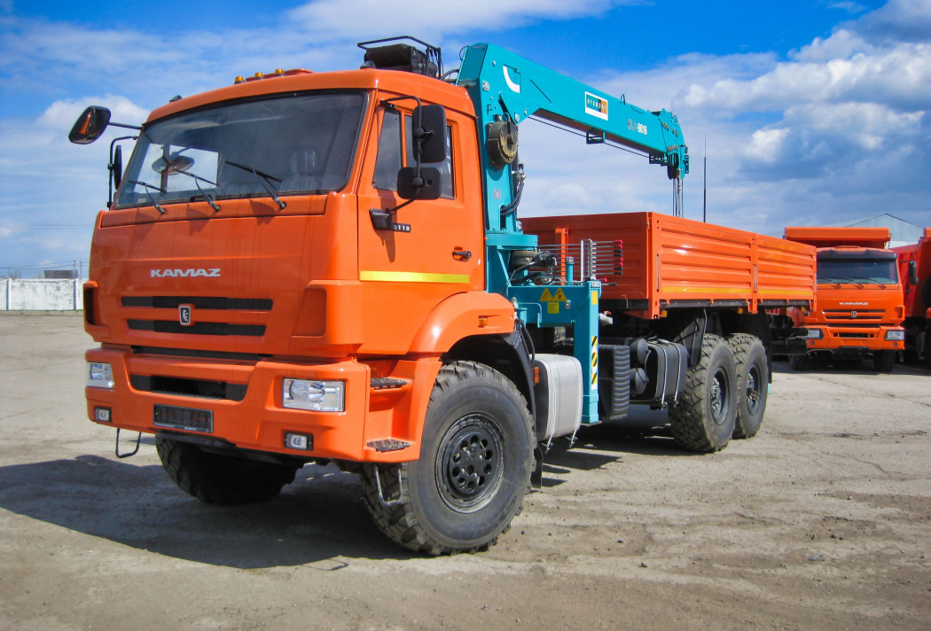 Бортовой КАМАЗ 43118 с КМУ HKTC HLC-8016L - Бортовой грузовик/ Платформа, Автоманипулятор: фото 1 Бортовой КАМАЗ 43118 с КМУ HKTC HLC-8016L - Бортовой грузовик/ Платформа, Автоманипулятор: фото 1