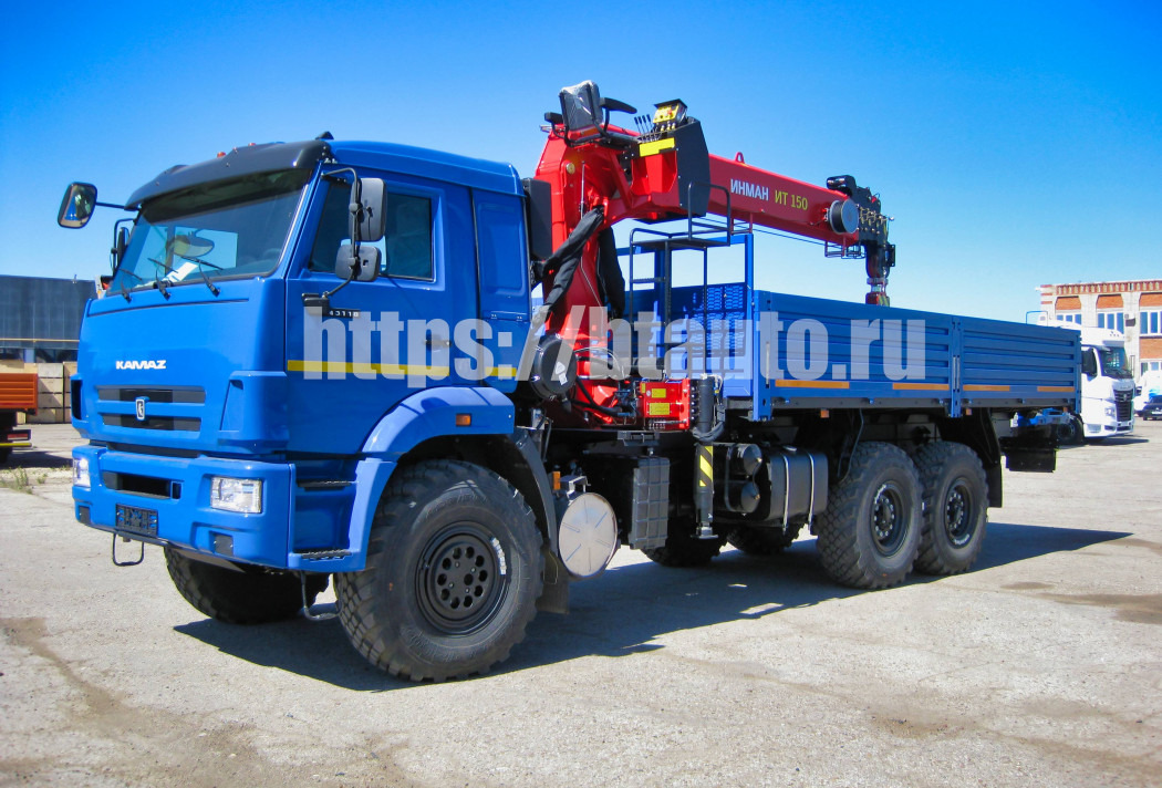 Бортовой КАМАЗ 43118 с КМУ ИНМАН ИТ 150 - Бортовой грузовик/ Платформа, Автоманипулятор: фото 1 Бортовой КАМАЗ 43118 с КМУ ИНМАН ИТ 150 - Бортовой грузовик/ Платформа, Автоманипулятор: фото 1