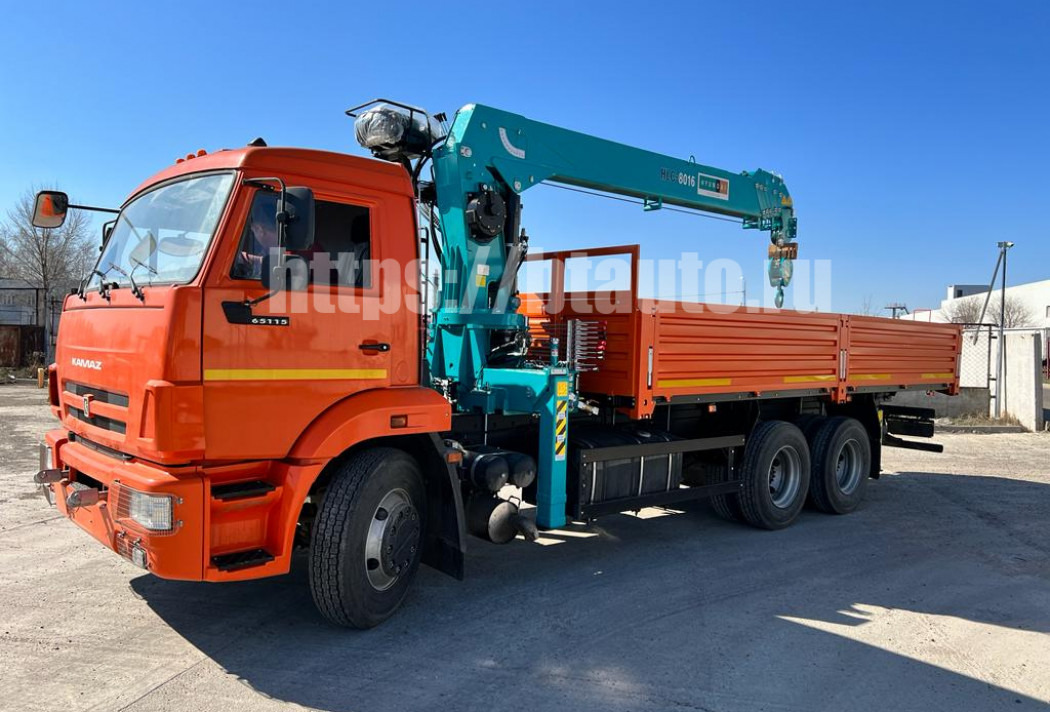 Бортовой КАМАЗ 65115 с КМУ HKTC HLC-8016L - Бортовой грузовик/ Платформа, Автоманипулятор: фото 4 Бортовой КАМАЗ 65115 с КМУ HKTC HLC-8016L - Бортовой грузовик/ Платформа, Автоманипулятор: фото 4