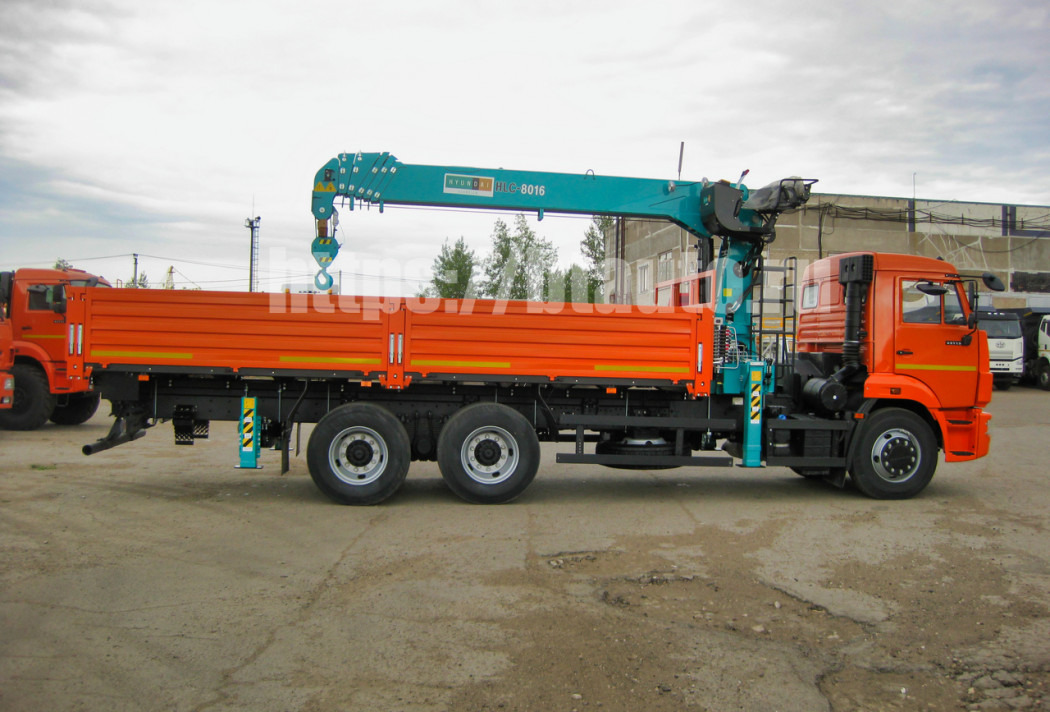 Бортовой КАМАЗ 65115 с КМУ HKTC HLC-8016L - Бортовой грузовик/ Платформа, Автоманипулятор: фото 5 Бортовой КАМАЗ 65115 с КМУ HKTC HLC-8016L - Бортовой грузовик/ Платформа, Автоманипулятор: фото 5