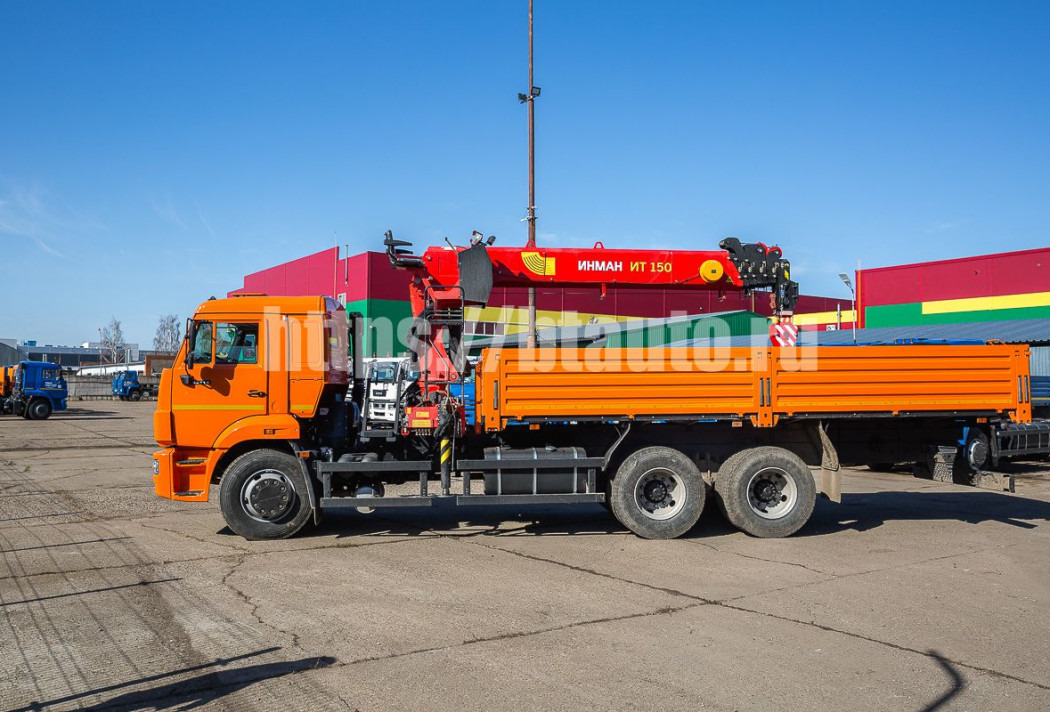 Бортовой КАМАЗ 65115 с КМУ Инман ИМ 150N - Бортовой грузовик/ Платформа, Автоманипулятор: фото 5 Бортовой КАМАЗ 65115 с КМУ Инман ИМ 150N - Бортовой грузовик/ Платформа, Автоманипулятор: фото 5