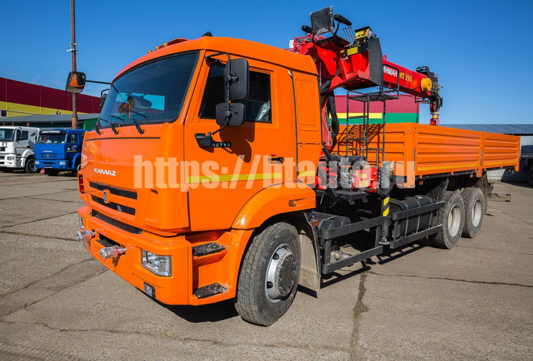 Бортовой КАМАЗ 65115 с КМУ Инман ИМ 150N - Бортовой грузовик/ Платформа, Автоманипулятор: фото 1 Бортовой КАМАЗ 65115 с КМУ Инман ИМ 150N - Бортовой грузовик/ Платформа, Автоманипулятор: фото 1
