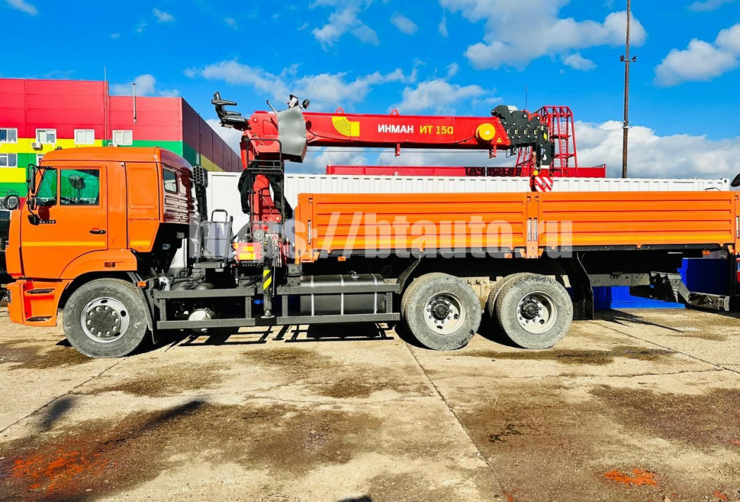 Бортовой КАМАЗ 65115 с КМУ Инман ИМ 150N - Бортовой грузовик/ Платформа, Автоманипулятор: фото 4 Бортовой КАМАЗ 65115 с КМУ Инман ИМ 150N - Бортовой грузовик/ Платформа, Автоманипулятор: фото 4