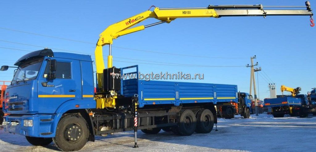 Бортовой КАМАЗ 65117 с КМУ HYVA HB150 - Бортовой грузовик/ Платформа, Автоманипулятор: фото 1 Бортовой КАМАЗ 65117 с КМУ HYVA HB150 - Бортовой грузовик/ Платформа, Автоманипулятор: фото 1