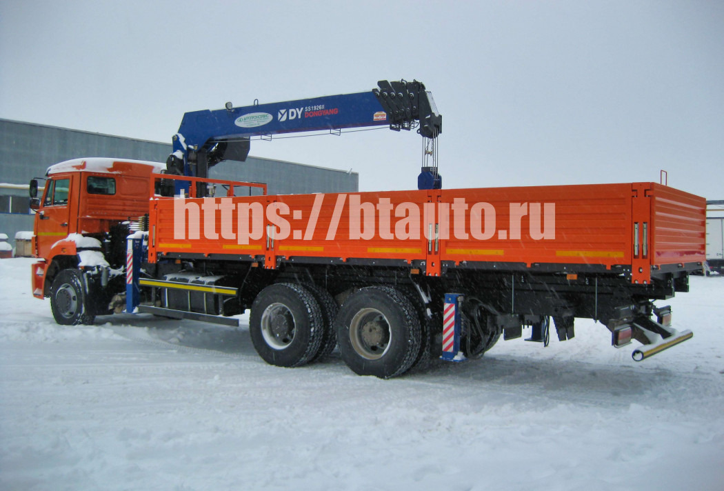 Бортовой КАМАЗ 6520-48 с КМУ DongYang 1926 - Бортовой грузовик/ Платформа, Автоманипулятор: фото 2 Бортовой КАМАЗ 6520-48 с КМУ DongYang 1926 - Бортовой грузовик/ Платформа, Автоманипулятор: фото 2