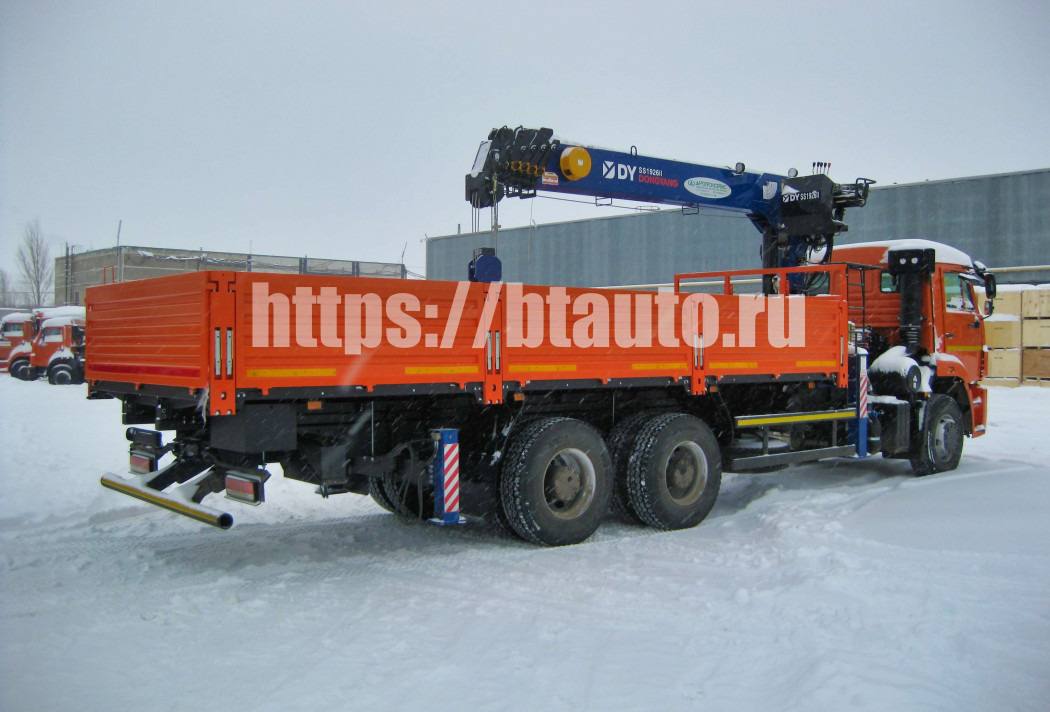 Бортовой КАМАЗ 6520-48 с КМУ DongYang 1926 - Бортовой грузовик/ Платформа, Автоманипулятор: фото 3 Бортовой КАМАЗ 6520-48 с КМУ DongYang 1926 - Бортовой грузовик/ Платформа, Автоманипулятор: фото 3