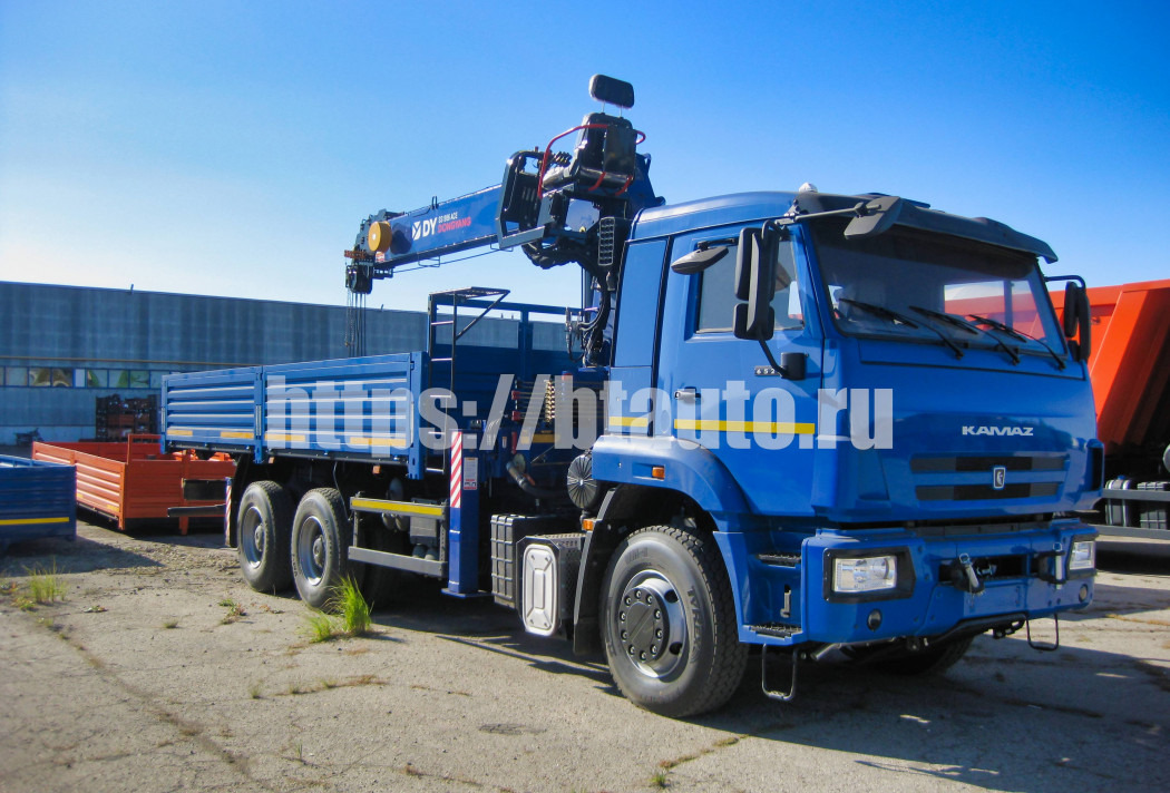 Бортовой грузовик/ Платформа, Автоманипулятор Бортовой КАМАЗ 6520 с КМУ DongYang SS1956: фото 6