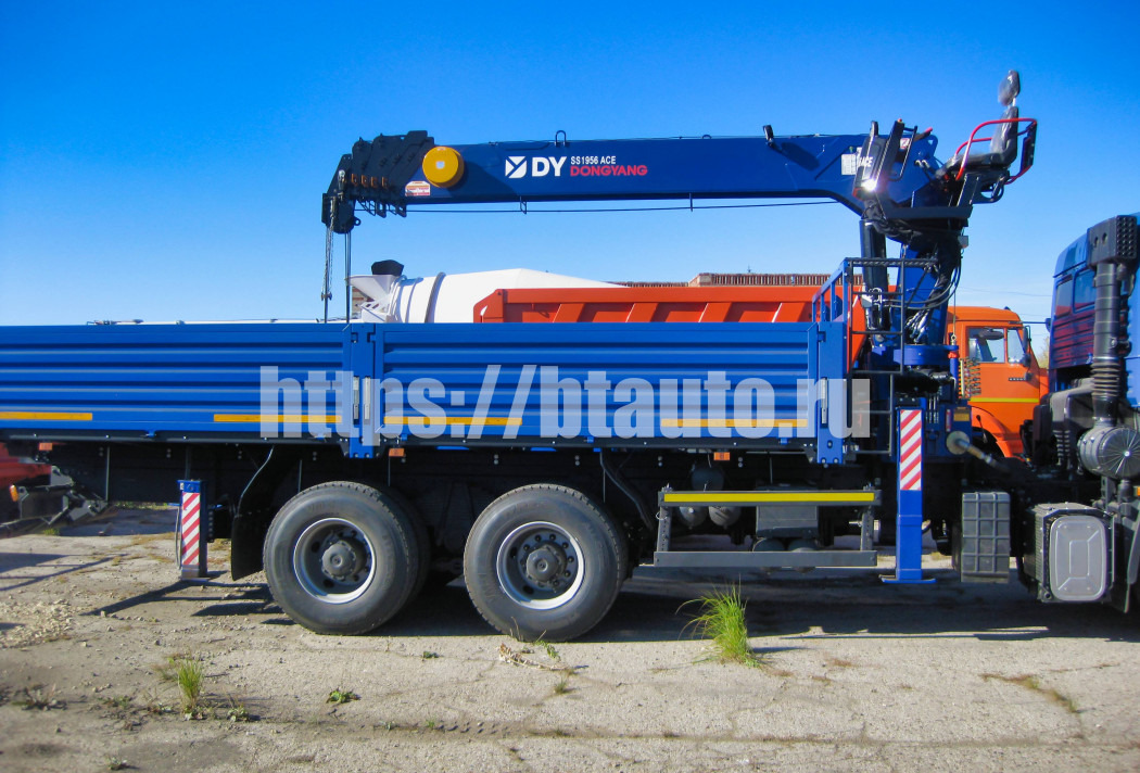 Бортовой грузовик/ Платформа, Автоманипулятор Бортовой КАМАЗ 6520 с КМУ DongYang SS1956: фото 8