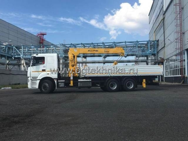 Бортовой КАМАЗ 65207 с КМУ Soosan SCS 736L II TOP - Бортовой грузовик/ Платформа, Автоманипулятор: фото 1 Бортовой КАМАЗ 65207 с КМУ Soosan SCS 736L II TOP - Бортовой грузовик/ Платформа, Автоманипулятор: фото 1