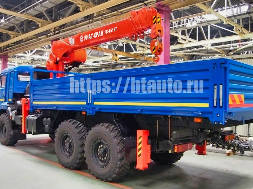 Бортовой автомобиль КАМАЗ-43118-3090-76 (RR) с КМУ РИАТ-КРАН РК-1518Т - Бортовой грузовик/ Платформа, Автоманипулятор: фото 2 Бортовой автомобиль КАМАЗ-43118-3090-76 (RR) с КМУ РИАТ-КРАН РК-1518Т - Бортовой грузовик/ Платформа, Автоманипулятор: фото 2