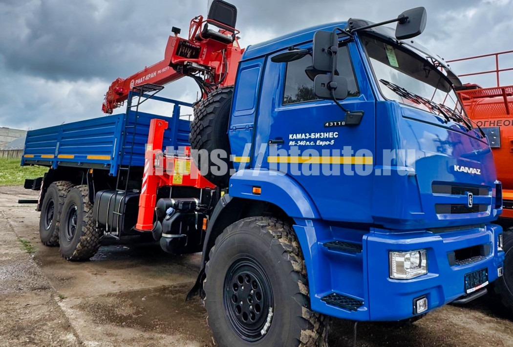 Бортовой автомобиль КАМАЗ-43118-3090-76 (RR) с КМУ РИАТ-КРАН РК-1821Т - Бортовой грузовик/ Платформа, Автоманипулятор: фото 4 Бортовой автомобиль КАМАЗ-43118-3090-76 (RR) с КМУ РИАТ-КРАН РК-1821Т - Бортовой грузовик/ Платформа, Автоманипулятор: фото 4