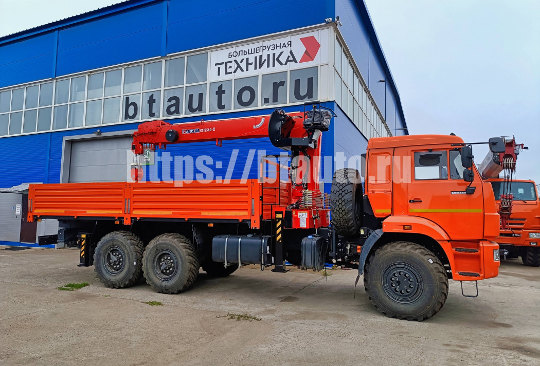 Бортовой грузовик/ Платформа, Автоманипулятор Бортовой автомобиль КАМАЗ 43118-50 с КМУ Kanglim 1256G-II: фото 1