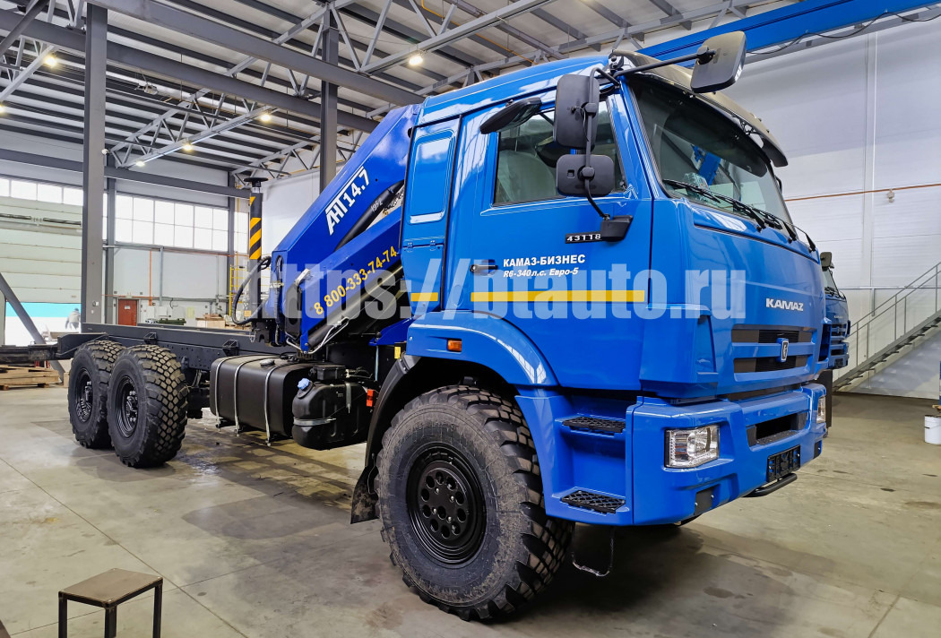 Бортовой грузовик/ Платформа, Автоманипулятор Бортовой автомобиль КАМАЗ 43118-76 с КМУ АНТ 14.7-2: фото 19