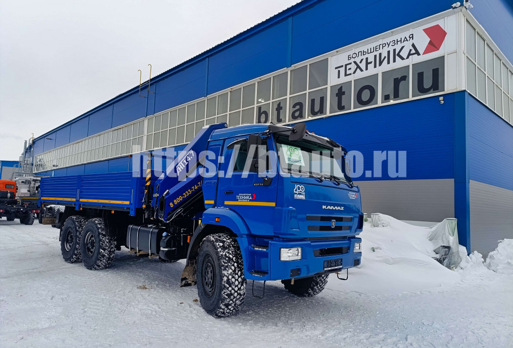 Бортовой автомобиль КАМАЗ 43118-76 с КМУ АНТ 14.7-2 - Бортовой грузовик/ Платформа, Автоманипулятор: фото 1 Бортовой автомобиль КАМАЗ 43118-76 с КМУ АНТ 14.7-2 - Бортовой грузовик/ Платформа, Автоманипулятор: фото 1