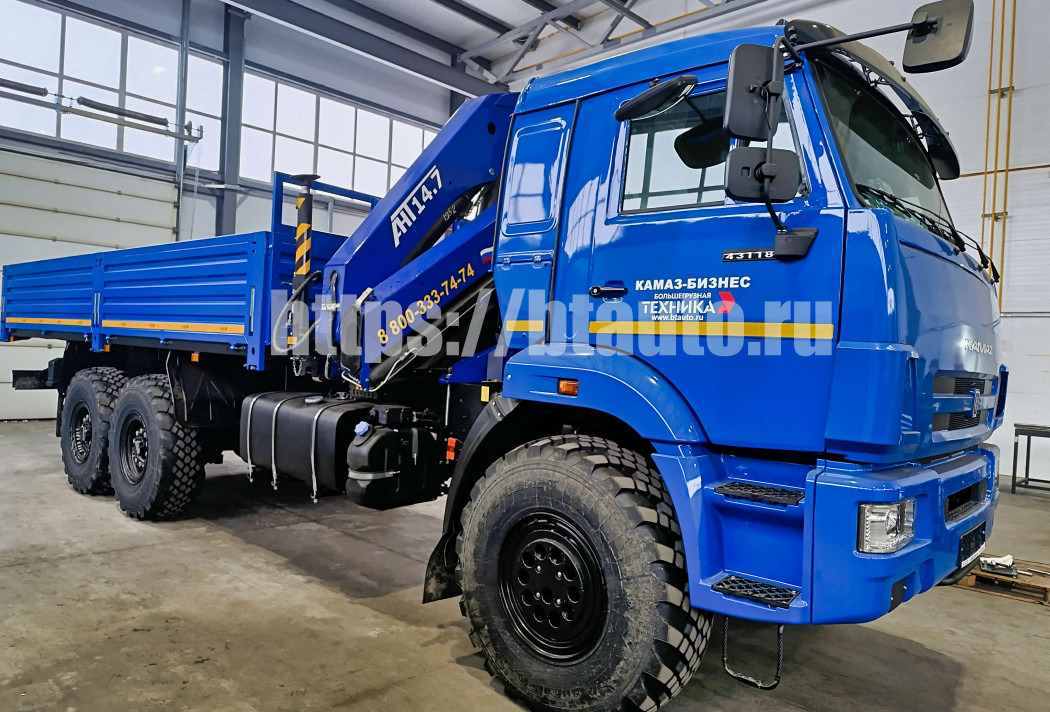 Бортовой грузовик/ Платформа, Автоманипулятор Бортовой автомобиль КАМАЗ 43118-76 с КМУ АНТ 14.7-2: фото 11