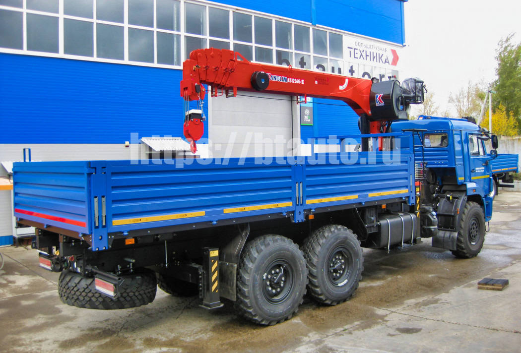 Бортовой автомобиль КАМАЗ 43118-76 с КМУ Kanglim 1256G-II - Бортовой грузовик/ Платформа, Автоманипулятор: фото 1 Бортовой автомобиль КАМАЗ 43118-76 с КМУ Kanglim 1256G-II - Бортовой грузовик/ Платформа, Автоманипулятор: фото 1