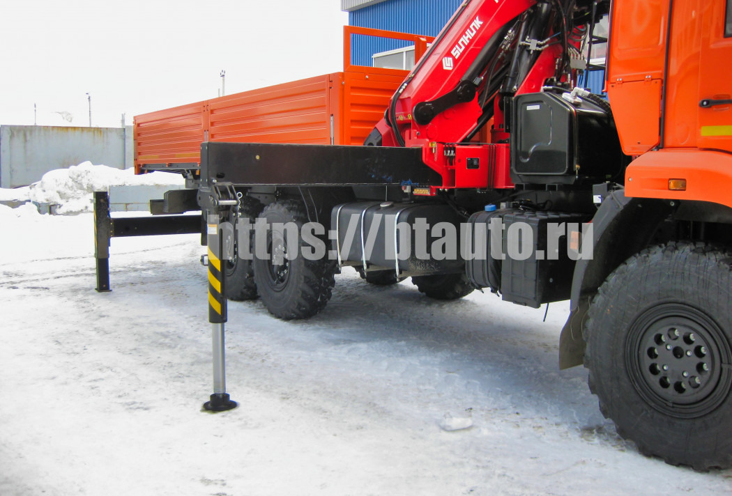 Бортовой грузовик/ Платформа, Автоманипулятор Бортовой автомобиль КАМАЗ-43118 с КМУ Sunhunk K238-6: фото 21