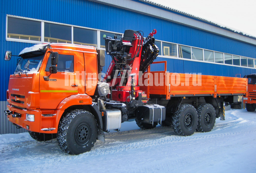 Бортовой грузовик/ Платформа, Автоманипулятор Бортовой автомобиль КАМАЗ-43118 с КМУ Sunhunk K238-6: фото 6