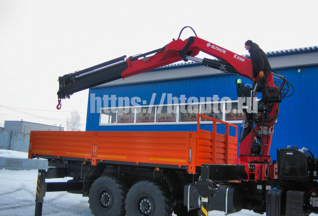 Бортовой грузовик/ Платформа, Автоманипулятор Бортовой автомобиль КАМАЗ-43118 с КМУ Sunhunk K238-6: фото 13