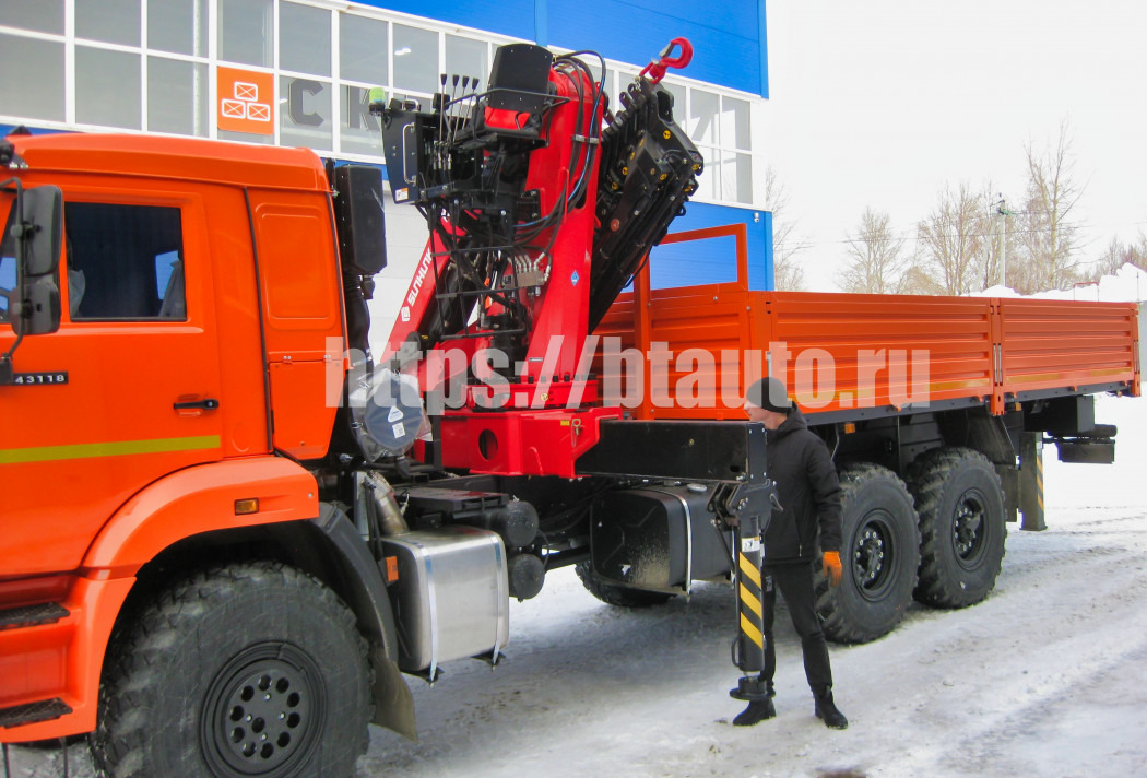 Бортовой грузовик/ Платформа, Автоманипулятор Бортовой автомобиль КАМАЗ-43118 с КМУ Sunhunk K238-6: фото 28