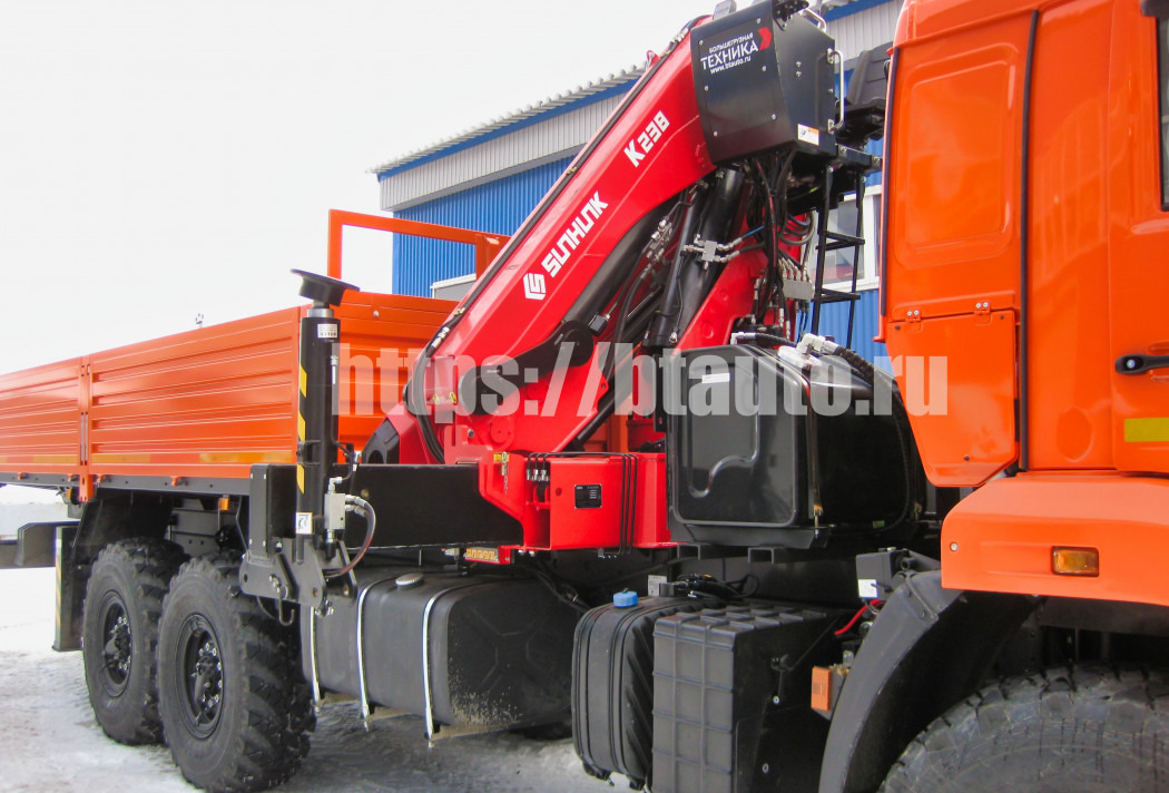 Бортовой грузовик/ Платформа, Автоманипулятор Бортовой автомобиль КАМАЗ-43118 с КМУ Sunhunk K238-6: фото 22