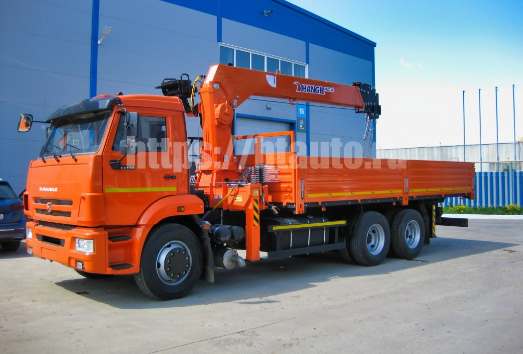 Бортовой автомобиль КАМАЗ 65115-48 с КМУ HANGIL HGC 756 - Бортовой грузовик/ Платформа, Автоманипулятор: фото 4 Бортовой автомобиль КАМАЗ 65115-48 с КМУ HANGIL HGC 756 - Бортовой грузовик/ Платформа, Автоманипулятор: фото 4