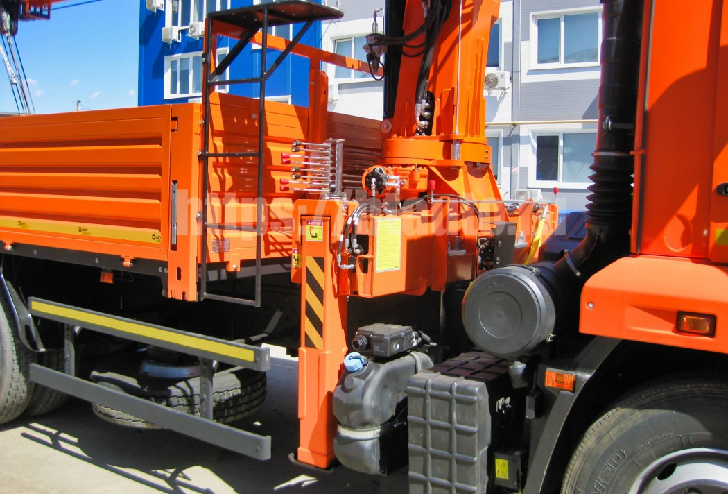 Бортовой грузовик/ Платформа, Автоманипулятор Бортовой автомобиль КАМАЗ 65115-48 с КМУ HANGIL HGC 756: фото 9