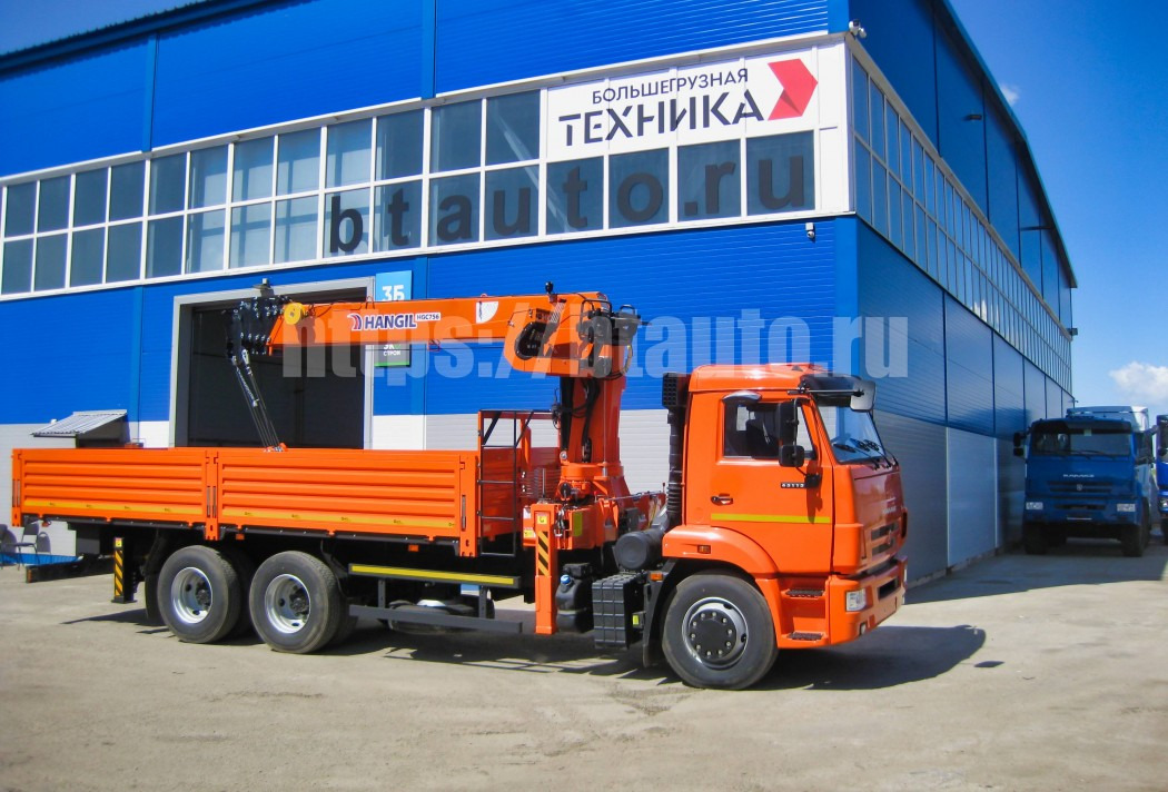 Бортовой автомобиль КАМАЗ 65115-48 с КМУ HANGIL HGC 756 - Бортовой грузовик/ Платформа, Автоманипулятор: фото 1 Бортовой автомобиль КАМАЗ 65115-48 с КМУ HANGIL HGC 756 - Бортовой грузовик/ Платформа, Автоманипулятор: фото 1