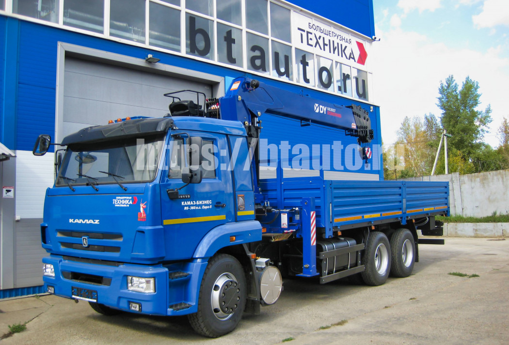 Бортовой грузовик/ Платформа, Автоманипулятор Бортовой автомобиль КАМАЗ-65115 с КМУ DongYang SS2037: фото 6