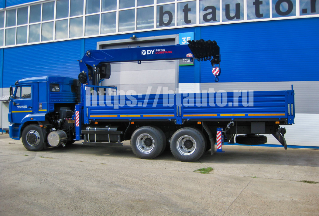 Бортовой грузовик/ Платформа, Автоманипулятор Бортовой автомобиль КАМАЗ-65115 с КМУ DongYang SS2037: фото 8