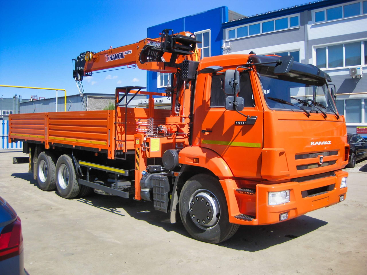 Бортовой автомобиль КАМАЗ 65115 с КМУ HANGIL HGC 756 - Бортовой грузовик/ Платформа, Автоманипулятор: фото 2 Бортовой автомобиль КАМАЗ 65115 с КМУ HANGIL HGC 756 - Бортовой грузовик/ Платформа, Автоманипулятор: фото 2