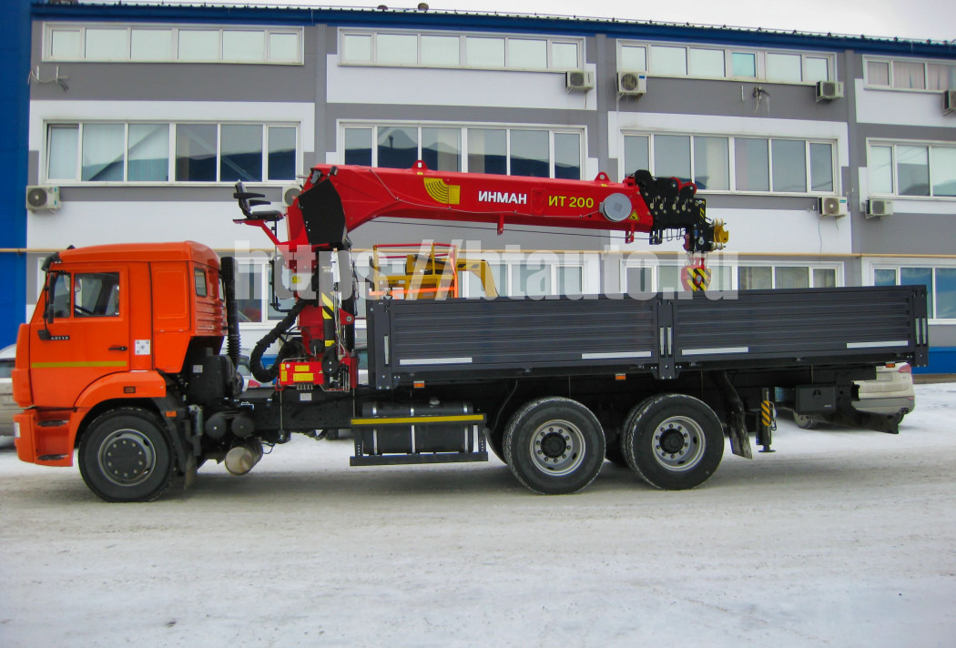 Бортовой автомобиль КАМАЗ-65115 с КМУ ИНМАН ИТ-200 - Бортовой грузовик/ Платформа, Автоманипулятор: фото 2 Бортовой автомобиль КАМАЗ-65115 с КМУ ИНМАН ИТ-200 - Бортовой грузовик/ Платформа, Автоманипулятор: фото 2