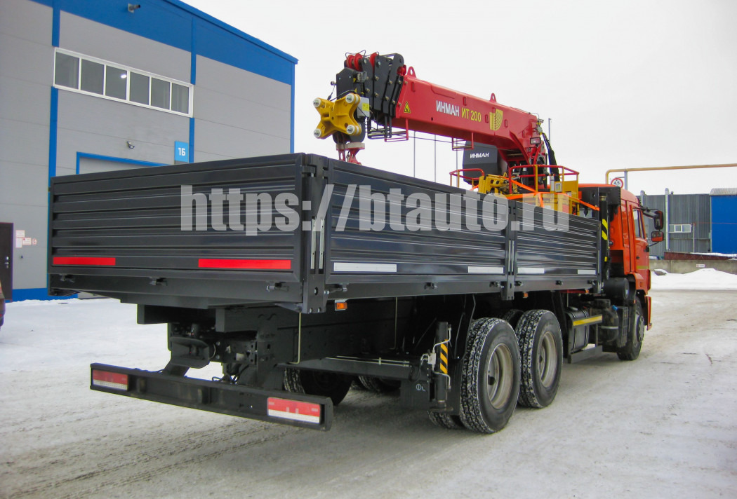 Бортовой автомобиль КАМАЗ-65115 с КМУ ИНМАН ИТ-200 - Бортовой грузовик/ Платформа, Автоманипулятор: фото 3 Бортовой автомобиль КАМАЗ-65115 с КМУ ИНМАН ИТ-200 - Бортовой грузовик/ Платформа, Автоманипулятор: фото 3